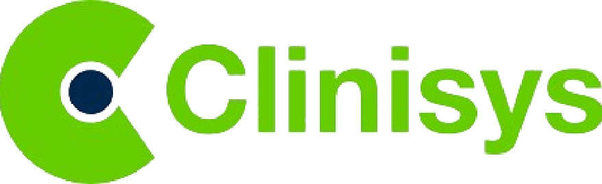 Clinisys logo on a green background highlighting nanofab technology.